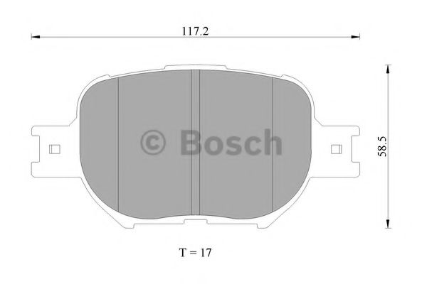 BOSCH 0 986 AB2 380 Тормозные колодки 