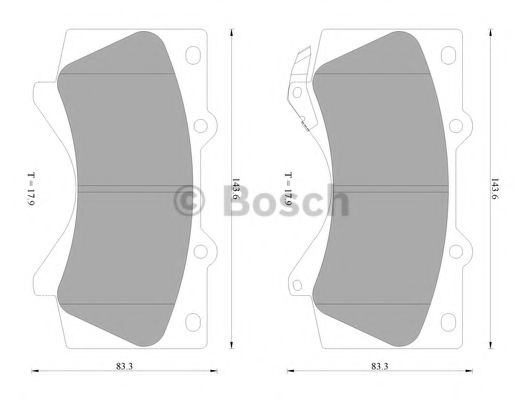 BOSCH 0 986 AB2 397 Тормозные колодки для TOYOTA (FAW) LAND CRUISER 200 (Тойота/тоета (фав) Ленд крузер 200) BOSCH 0 986 AB2 397 Тормозные колодки для TOYOTA (FAW) LAND CRUISER 200 (Тойота/тоета (фав) Ленд крузер 200)
