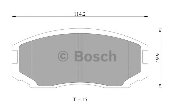 BOSCH 0 986 AB2 407 Тормозные колодки передний мост для DAIHATSU TERIOS KID (Дайхатсу Тэриос кид) BOSCH 0 986 AB2 407 Тормозные колодки передний мост для DAIHATSU TERIOS KID (Дайхатсу Тэриос кид)