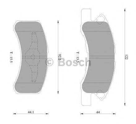 BOSCH 0 986 AB2 417 Тормозные колодки для DAIHATSU TANTO (Дайхатсу Танто) BOSCH 0 986 AB2 417 Тормозные колодки для DAIHATSU TANTO (Дайхатсу Танто)