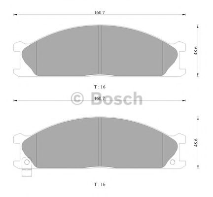 BOSCH 0 986 AB2 467 Тормозные колодки передний мост для NISSAN PICKUP III (Ниссан Пиcкуп 3) BOSCH 0 986 AB2 467 Тормозные колодки передний мост для NISSAN PICKUP III (Ниссан Пиcкуп 3)