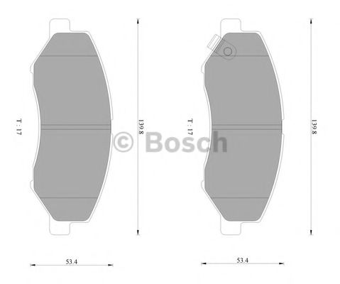 BOSCH 0 986 AB2 479 Тормозные колодки 