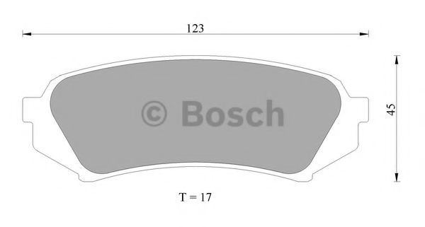 BOSCH 0 986 AB2 606 Тормозные колодки для TOYOTA PRADO (Тойота/тоета Прадо) BOSCH 0 986 AB2 606 Тормозные колодки для TOYOTA PRADO (Тойота/тоета Прадо)