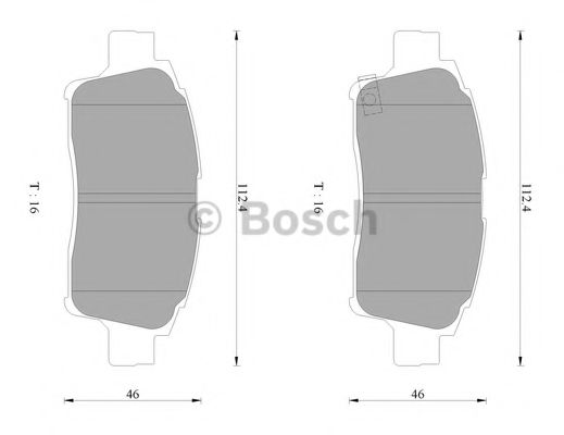 BOSCH 0 986 AB2 659 Тормозные колодки 