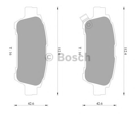 BOSCH 0 986 AB2 673 Тормозные колодки 