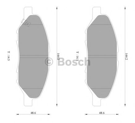 BOSCH 0 986 AB2 777 Тормозные колодки 