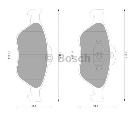 BOSCH 0 986 AB2 779 Тормозные колодки для MAZDA SOHO III (Мазда Сохо 3) BOSCH 0 986 AB2 779 Тормозные колодки для MAZDA SOHO III (Мазда Сохо 3)