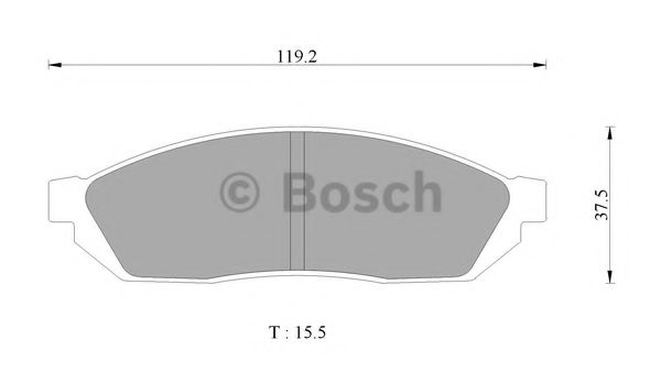 BOSCH 0 986 AB3 038 Тормозные колодки 