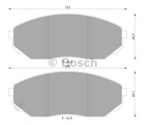 BOSCH 0 986 AB3 048 Тормозные колодки 