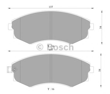BOSCH 0 986 AB3 049 Тормозные колодки для SSANGYONG MUSSO (Сан-янг/санянг Муссо) BOSCH 0 986 AB3 049 Тормозные колодки для SSANGYONG MUSSO (Сан-янг/санянг Муссо)