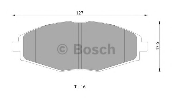 BOSCH 0 986 AB3 060 Тормозные колодки для DAEWOO MATIZ (Дэу Матиз) BOSCH 0 986 AB3 060 Тормозные колодки для DAEWOO MATIZ (Дэу Матиз)