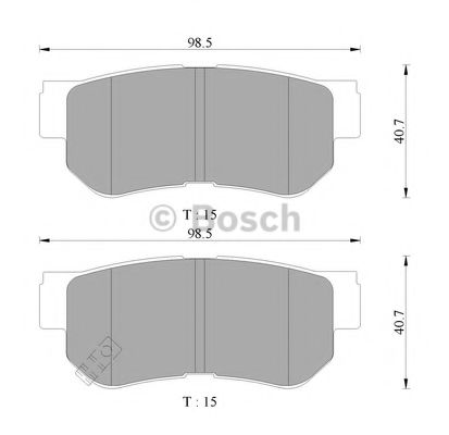 BOSCH 0 986 AB3 066 Тормозные колодки для SSANGYONG KORANDO (Сан-янг/санянг Корандо) BOSCH 0 986 AB3 066 Тормозные колодки для SSANGYONG KORANDO (Сан-янг/санянг Корандо)