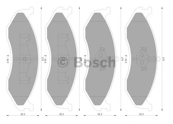 BOSCH 0 986 AB3 079 Тормозные колодки для JEEP CHEROKEE (Джип Чироки) BOSCH 0 986 AB3 079 Тормозные колодки для JEEP CHEROKEE (Джип Чироки)