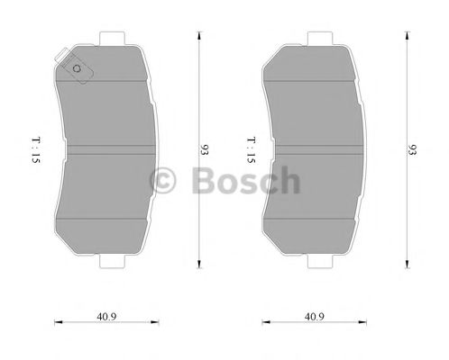 BOSCH 0 986 AB3 099 Тормозные колодки задний мост для KIA FORTE II (Киа Фортэ 2) BOSCH 0 986 AB3 099 Тормозные колодки задний мост для KIA FORTE II (Киа Фортэ 2)