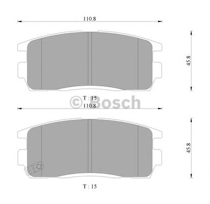 BOSCH 0 986 AB3 127 Тормозные колодки для CHEVROLET CAPTIVA (Шевроле Каптива) BOSCH 0 986 AB3 127 Тормозные колодки для CHEVROLET CAPTIVA (Шевроле Каптива)