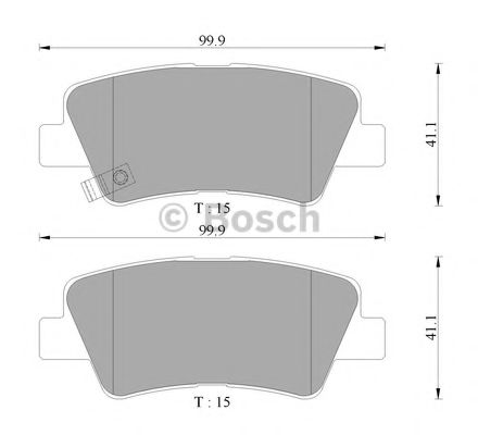 BOSCH 0 986 AB3 133 Тормозные колодки для HYUNDAI FLUIDIC ELANTRA (Хендай Флуидиc элантра) BOSCH 0 986 AB3 133 Тормозные колодки для HYUNDAI FLUIDIC ELANTRA (Хендай Флуидиc элантра)