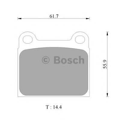 BOSCH 0 986 AB4 419 Тормозные колодки передний мост для AUDI 100 (Ауди 100) BOSCH 0 986 AB4 419 Тормозные колодки передний мост для AUDI 100 (Ауди 100)