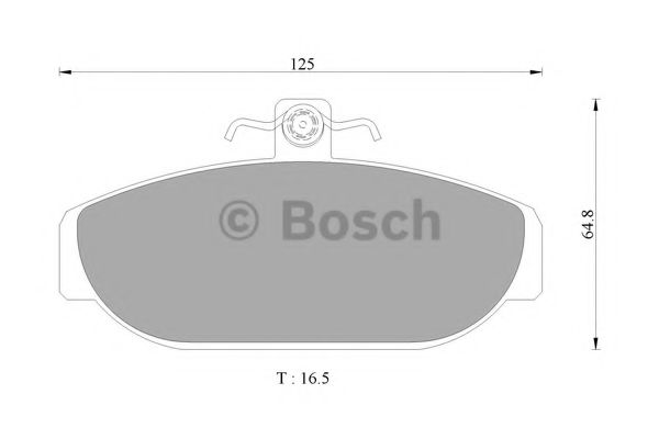 BOSCH 0 986 AB4 426 Тормозные колодки 