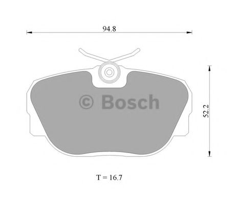 BOSCH 0 986 AB4 428 Тормозные колодки 