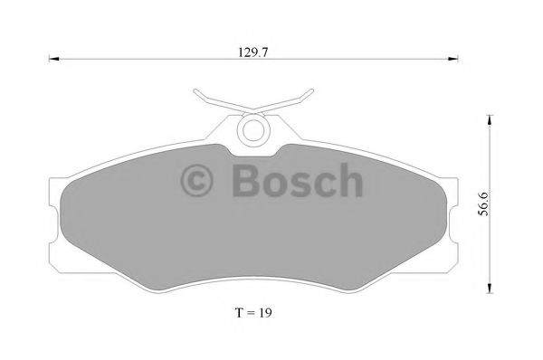 BOSCH 0 986 AB4 431 Тормозные колодки передний мост для VOLKSWAGEN T3 CARAVELLE (Фольксваген Т3 cараvэллэ) BOSCH 0 986 AB4 431 Тормозные колодки передний мост для VOLKSWAGEN T3 CARAVELLE (Фольксваген Т3 cараvэллэ)