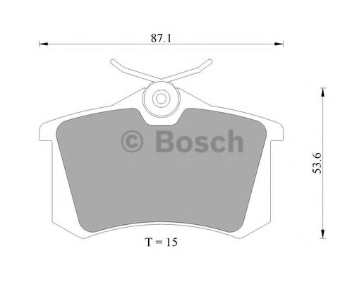 BOSCH 0 986 AB4 436 Тормозные колодки для SEAT TOLEDO (Сеат Толэдо) BOSCH 0 986 AB4 436 Тормозные колодки для SEAT TOLEDO (Сеат Толэдо)