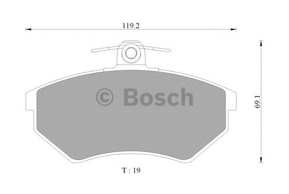 BOSCH 0 986 AB4 445 Тормозные колодки передний мост для AUDI 90 (Ауди 90) BOSCH 0 986 AB4 445 Тормозные колодки передний мост для AUDI 90 (Ауди 90)