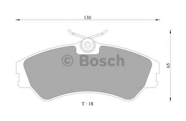 BOSCH 0 986 AB4 446 Тормозные колодки<br >передний мост 