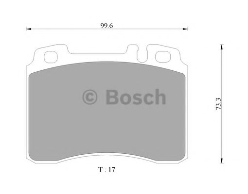 BOSCH 0 986 AB4 447 Тормозные колодки 