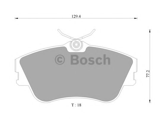 BOSCH 0 986 AB4 462 Тормозные колодки для VOLKSWAGEN T4 MULTIVAN (Фольксваген Т4 мултиvан) BOSCH 0 986 AB4 462 Тормозные колодки для VOLKSWAGEN T4 MULTIVAN (Фольксваген Т4 мултиvан)