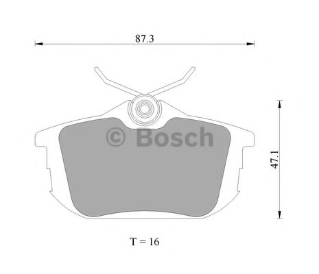 BOSCH 0 986 AB4 466 Тормозные колодки для PROTON WAJA (Протон Важа) BOSCH 0 986 AB4 466 Тормозные колодки для PROTON WAJA (Протон Важа)