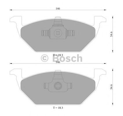 BOSCH 0 986 AB4 467 Тормозные колодки для VOLKSWAGEN (Фольксваген) BOSCH 0 986 AB4 467 Тормозные колодки для VOLKSWAGEN (Фольксваген)