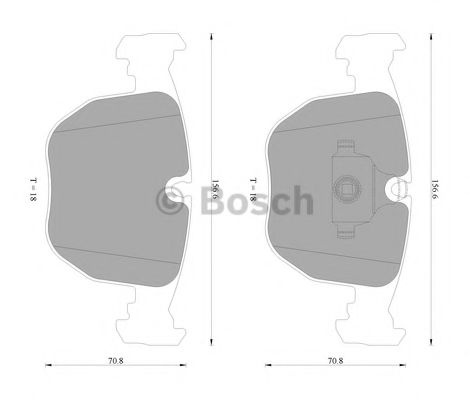 BOSCH 0 986 AB4 556 Тормозные колодки для BMW (Бмв) BOSCH 0 986 AB4 556 Тормозные колодки для BMW (Бмв)