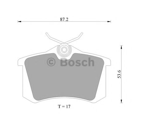 BOSCH 0 986 AB4 564 Тормозные колодки для AUDI TT (Ауди Тт) BOSCH 0 986 AB4 564 Тормозные колодки для AUDI TT (Ауди Тт)
