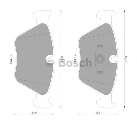 BOSCH 0 986 AB4 576 Тормозные колодки передний мост для BMW (Бмв) BOSCH 0 986 AB4 576 Тормозные колодки передний мост для BMW (Бмв)