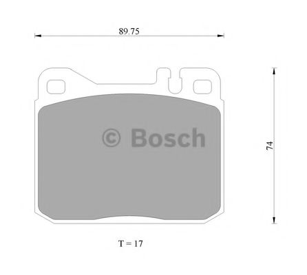 BOSCH 0 986 AB4 687 Тормозные колодки 