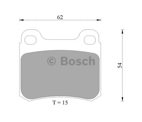 BOSCH 0 986 AB4 728 Тормозные колодки 