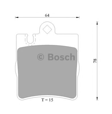 BOSCH 0 986 AB4 986 Тормозные колодки 
