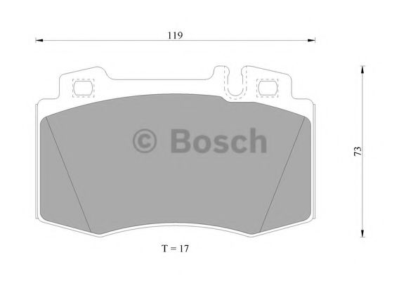 BOSCH 0 986 AB4 987 Тормозные колодки 