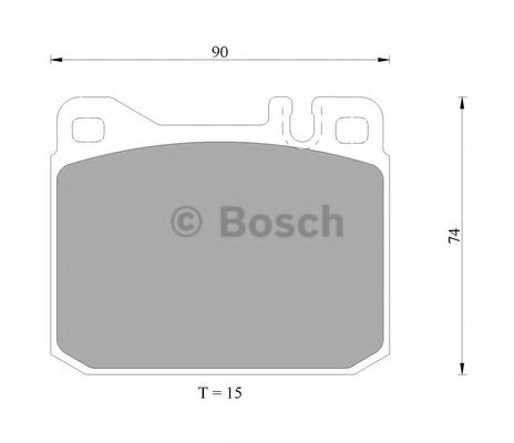 BOSCH 0 986 AB4 988 Тормозные колодки 