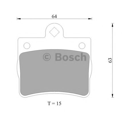 BOSCH 0 986 AB4 991 Тормозные колодки 