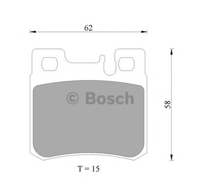 BOSCH 0 986 AB4 994 Тормозные колодки 