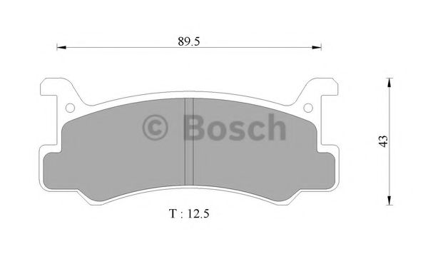 BOSCH 0 986 AB9 007 Тормозные колодки 