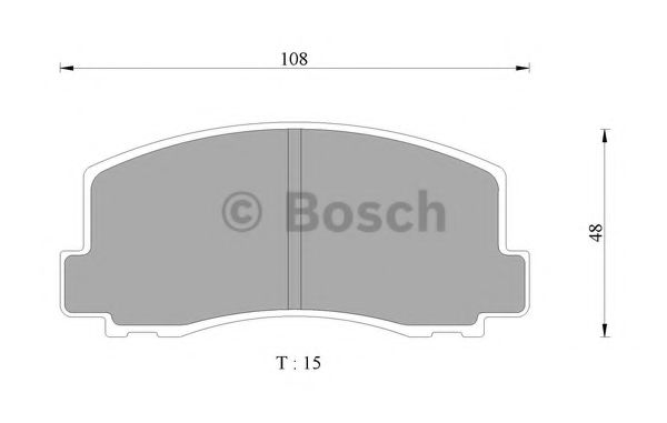 BOSCH 0 986 AB9 017 Тормозные колодки передний мост для MITSUBISHI CORDIA (Митсубиши/митсубиси Cордиа) BOSCH 0 986 AB9 017 Тормозные колодки передний мост для MITSUBISHI CORDIA (Митсубиши/митсубиси Cордиа)