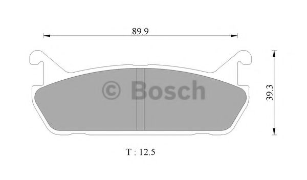 BOSCH 0 986 AB9 041 Тормозные колодки<br >задний мост 