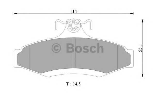 BOSCH 0 986 AB9 047 Тормозные колодки для DAEWOO KONDOR (Дэу Кондор) BOSCH 0 986 AB9 047 Тормозные колодки для DAEWOO KONDOR (Дэу Кондор)