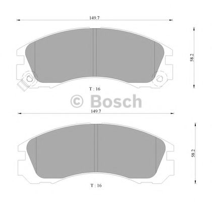 BOSCH 0 986 AB9 053 Тормозные колодки передний мост для MITSUBISHI CHALLENGER (Митсубиши/митсубиси Чаллэнгэр) BOSCH 0 986 AB9 053 Тормозные колодки передний мост для MITSUBISHI CHALLENGER (Митсубиши/митсубиси Чаллэнгэр)