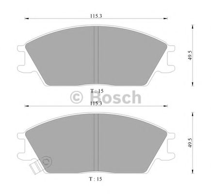 BOSCH 0 986 AB9 059 Тормозные колодки для HONDA ACCORD II (Хонда Аccорд 2) BOSCH 0 986 AB9 059 Тормозные колодки для HONDA ACCORD II (Хонда Аccорд 2)