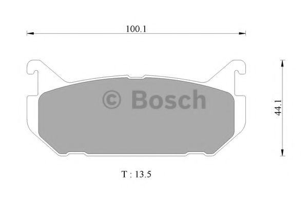BOSCH 0 986 AB9 060 Тормозные колодки<br >задний мост 