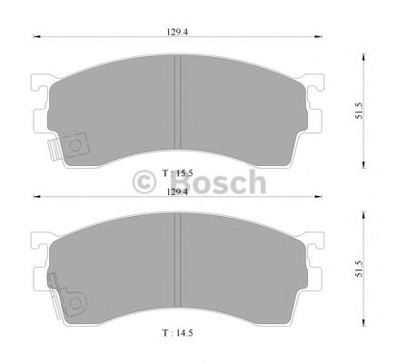 BOSCH 0 986 AB9 061 Тормозные колодки 