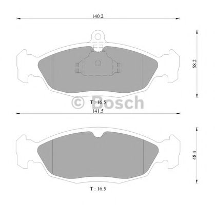 BOSCH 0 986 AB9 066 Тормозные колодки для OPEL CORSA A (Опель Cорса а) BOSCH 0 986 AB9 066 Тормозные колодки для OPEL CORSA A (Опель Cорса а)